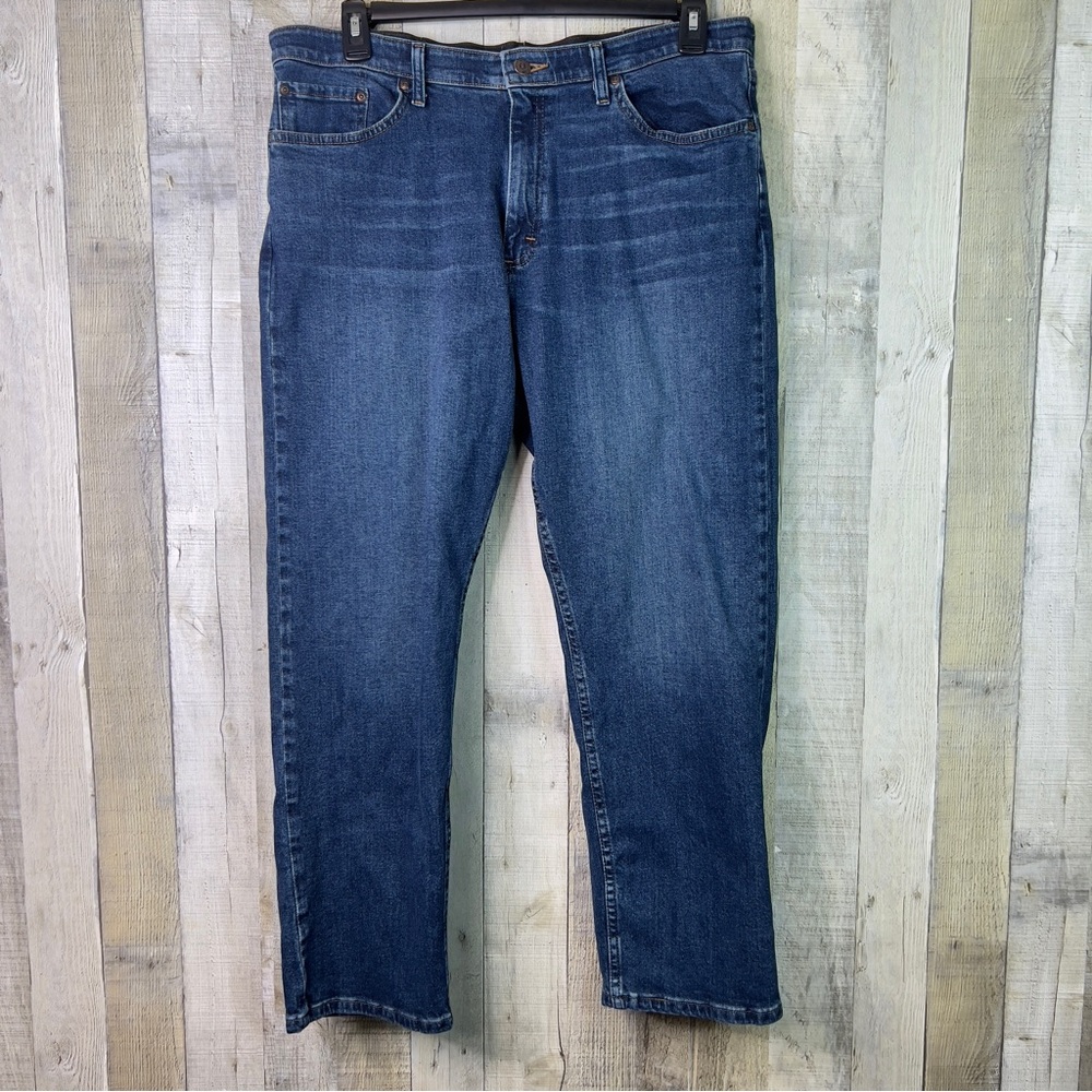 Wrangler Size 36x29 Blue Jeans 5 Pockets Belt Loops Straight Leg